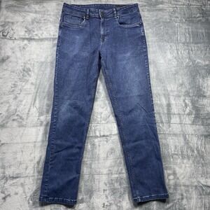 The Perfect Jean NYC Jeans Men 32x32 (32x31) Athletic Fit Blue Dark Wash Stretch